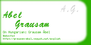 abel grausam business card